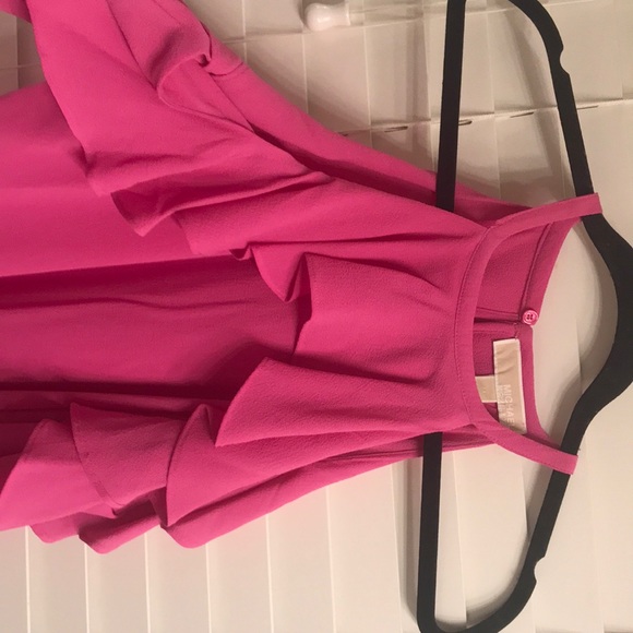 Michael Kors Tops - Michael Kors pink, cold shoulder blouse